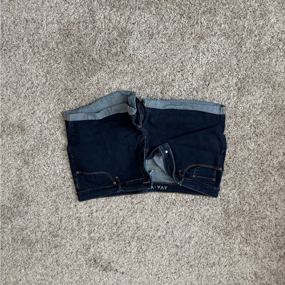 Ava & Viv Dark Blue Denim Jean Shorts